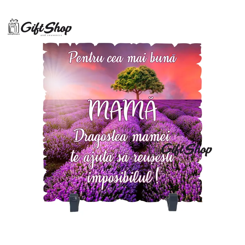Pentru cea mai buna mama, placheta cu mesajv